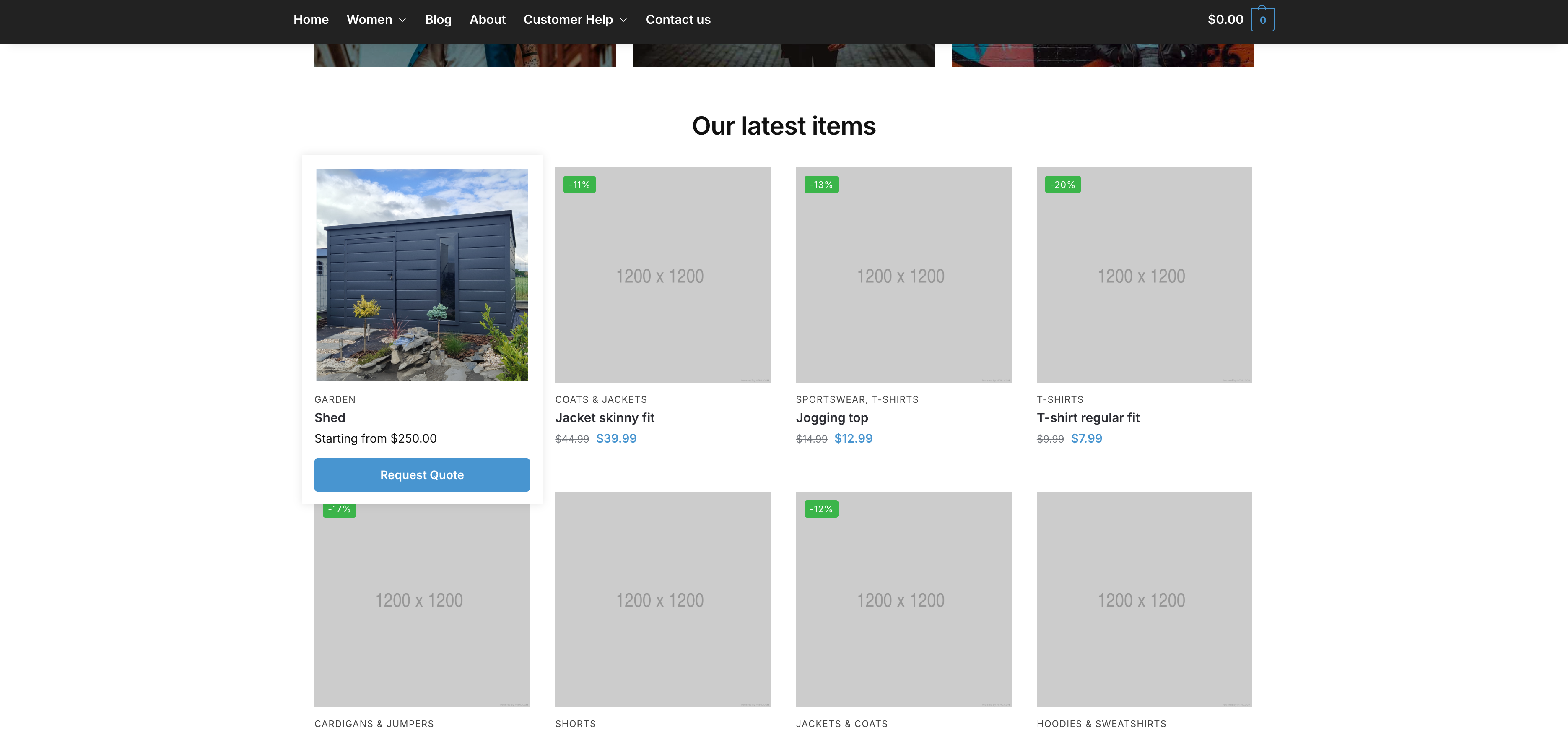 Land on the product page